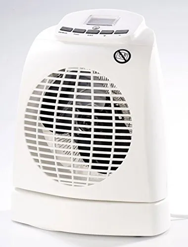 Sichler Haushaltsgeräte Heißlüfter: Heizlüfter LV-245, 2.000W, Ventilator, Oszillation, Thermostat, Fernb. (Heizlüfter mit Kühlfunktion, Heizungslüfter, Infrarotheizung)
