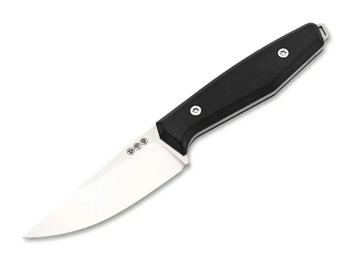BÖKER Daily Knives AK1 Droppoint N690 Full-Tang EDC Messer - Handgefertigtes Vollerl-Messer mit N690 Drop-Point-Klinge und rutschfestem Richlite-Griff. Ideal für Outdoor-Aktivitäten und den täglichen Einsatz. Kommt mit praktischer Kydex-Scheide für einfachen Transport.