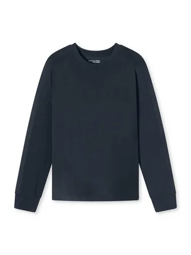 Schiesser Damen Schlafshirt Langarm Modal-Mix + Relax Nachthemd, Nachtblau - Nachthemden für Damen, aus hochwertigem Modal-Mix für optimalen Tragekomfort und einen entspannten Schlaf.
