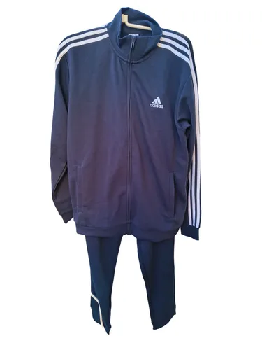 ADIDAS Herren Sportanzug Basic 3-Streifen French Terry