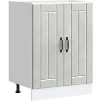 vidaXL Spülenunterschrank Lucca Betongrau