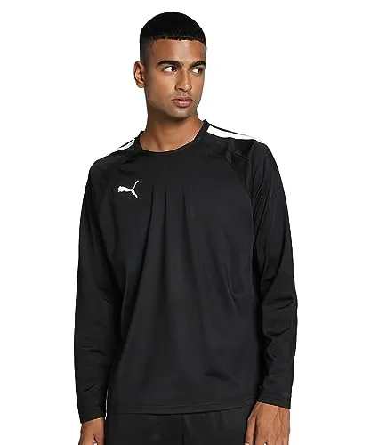 PUMA Herren Sweater, Puma Black-Puma White, M - Trainingsbekleidung aus recycelten Materialien mit dryCELL-Technologie für optimalen Feuchtigkeitstransport und trockenen Tragekomfort.