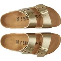 Birkenstock Women's Arizona BF 9 Sandalen 41 - Beige, Regular - Elegante Sandalen im Metallic Design in Größe 41. Ideal für Alltag und Reisen. Genießen Sie den Komfort und die Qualität von Birkenstock – jetzt im Online-Shop entdecken!