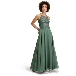 Vera Mont Abendkleid Damen rückenfrei Spitze grün XL (44) von Vera Mont