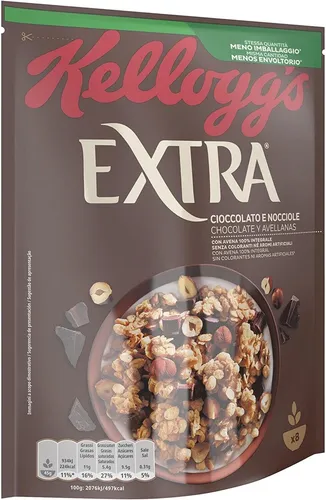Kellogg's Extra Haferflocken mit Schokolade 100% Vollkorn  375g-Packung