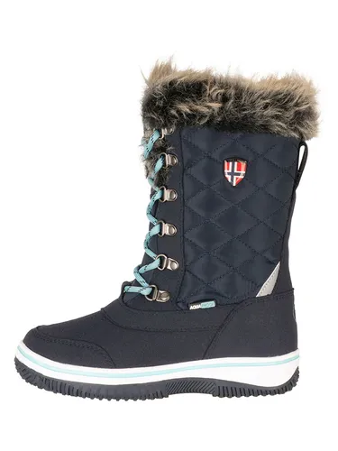Trollkids Holmenkollen XT Mädchen Winterstiefel, Blau, Größe 36 - Robuste Stiefel für aktive Mädchen, mit wasserdichter TEX-Membran und rutschfester Sohle, ideal für Abenteuer im Freien.