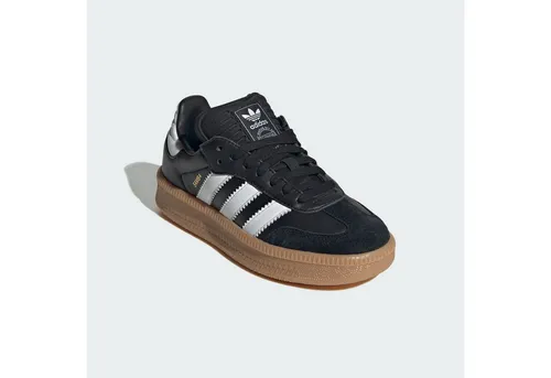Adidas Samba XLG Jungen Sneaker schwarz JH6517 - Sneaker für Jungen aus hochwertigem Leder, stylisches Schwarz/Weiß Design und optimalen Tragekomfort für aktive Kids.