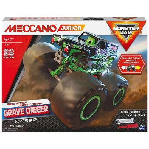 Monster Jam Auto-Monstertruck zum Zusammenbauen Meccano Grave Digger