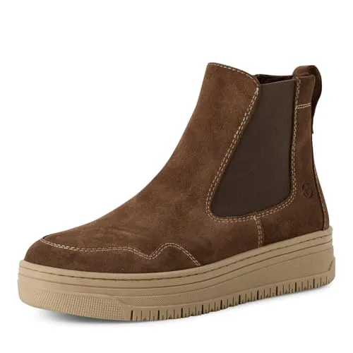 Tamaris Damen Chelsea Boots – Bequeme Stiefeletten mit Comfort Lining