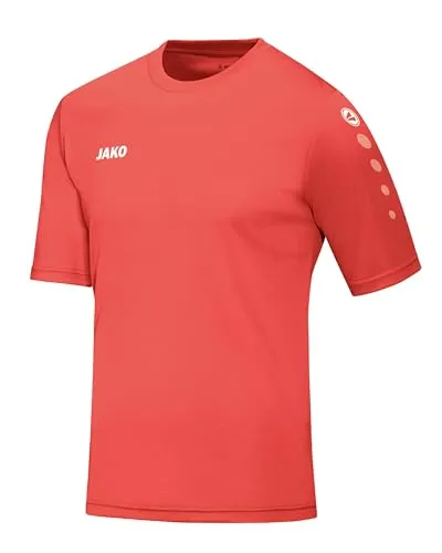 JAKO Unisex Kinder Trikot Team, Kurzarm, Coral, 140