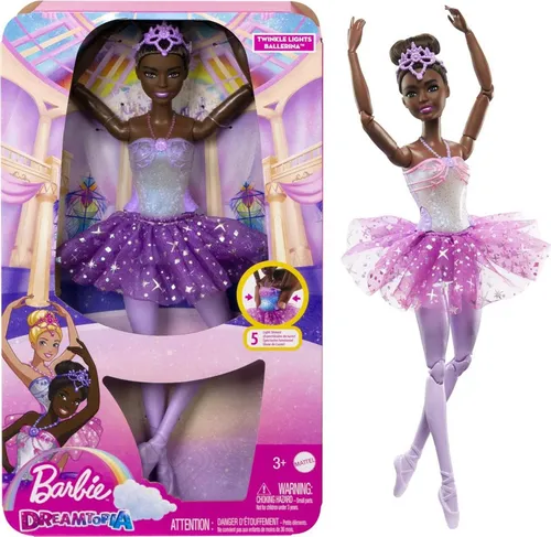 Brb Leuchtende Magische Ballerina Mit Lila Rock von Mattel