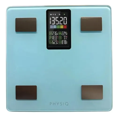 PHYSIQ Personenwaage Digital Körperwaage Waage Personen | Weight Scale Digitale Personenwaagen mit Körperfettanalyse | Körperfettmessgerät Personenwage Analysewaage