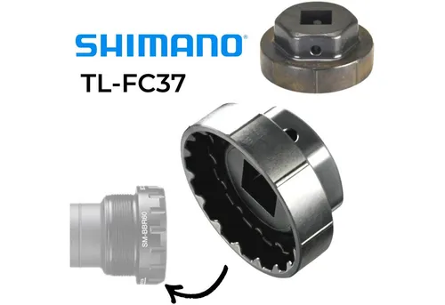 Shimano Fahrrad-Montageständer Shimano Patronen Innenlager-Werkzeug TL-FC37 für SM-BBR60
