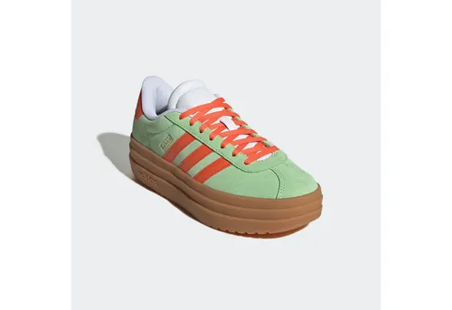 adidas Unisex Kinder VL Court Bold Shoes JUNIOR - Sneaker mit regulärer Passform, aus hochwertigem Leder und Gummiaußensohle für optimalen Komfort und Halt.