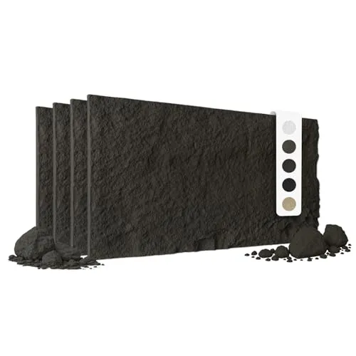 HEXIM Steinoptik Felsen Platten 4 Stück 120x60cm - Elegante Wandverkleidung - 4 Stück 3D Wandpaneele in realistischer Steinoptik, Maße: 1210 x 605 x 28 mm, Abdeckungsfläche: 2,92 m². Ideal für pflegeleichte Wandgestaltung mit robustem PU-Material, das natürliche Eleganz in jeden Raum bringt.