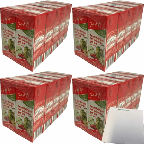 Jeden Tag Apfel Kirsch Fruchtsaftgetränk 4er Pack 4x10 x 0,2L Trinkpäckchen usy