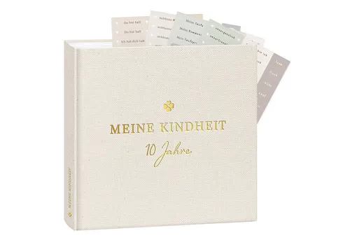 mintkind® Erinnerungsalbum Kindheit Leinen von mintkind