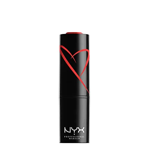 NYX Professional Makeup Lippenstift mit Satin-Finish und ultra-gesättigter Farbe, Shout Loud Satin Lipstick, Day Club (Orange)