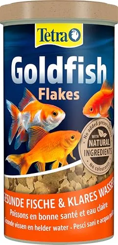 Tetra Goldfish Flakes - Flocken-Fischfutter für alle Goldfische und andere Kaltwasserfische, 1 L Dose