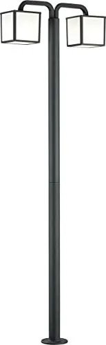 Trio Leuchten LED Aussenstehleuchte Cubango - LED Außenstehleuchte aus robustem Aluminium, ideal für den Außenbereich mit IP54 Schutz. Inklusive 2x 5W LED für warmweißes Licht und hohe Energieeffizienz.
