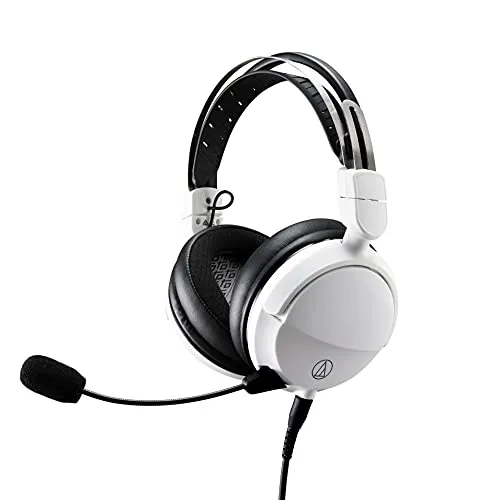 ATH-GL3WH Gaming-Headset - Weiß mit 3,5 mm Klinke - Gaming-Headset für PC und Konsolen, Over-Ear Design für optimalen Komfort und Klangqualität, ideal für lange Spielsessions.
