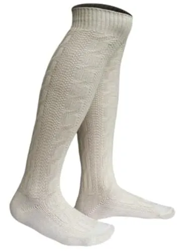 FROHSINN Herren Trachten Socken/Trachtenstrümpfe (Natural, 41) der Marke Ideal fürs Oktoberfest