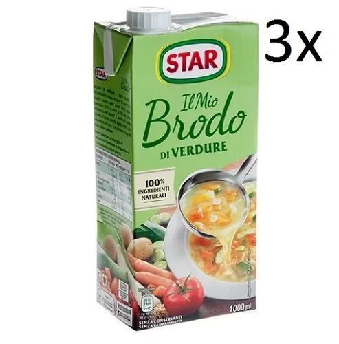 Star brodo Vegetarisch Brühe Flüssigkeit reich an Geschmack Fertiggerichte 1Lt 3