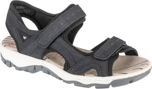 Rieker Damen Sandale - Wanderschuhe für Damen, langlebig und biegsam dank Anflechter-Machart, mit praktischem zweifachem Klettverschluss für schnellen Einstieg.