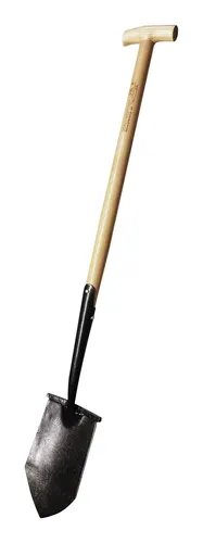 Spitzspaten geschmiedet mit Stiel Made in Germany in schwarz von Unbekannt