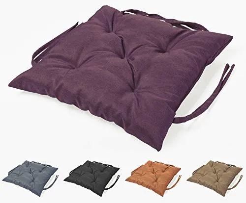 sunnypillow Stuhlkissen Outdoor, Indoor - 60 x 60 x 12 cm - Hochwertige Bankauflagen für Gartenmöbel, wasserabweisend und pflegeleicht, verwandeln Ihre Sitzflächen in gemütliche Rückzugsorte.