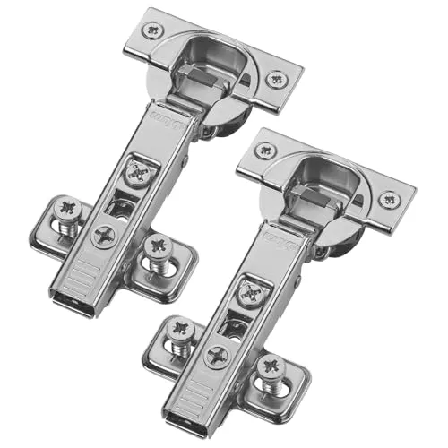 2er Set BLUM Topfband Eckanschlag 71B3580 110° mit Schließautomatik inkl. Montageplatte 173L8100 und Systemschrauben