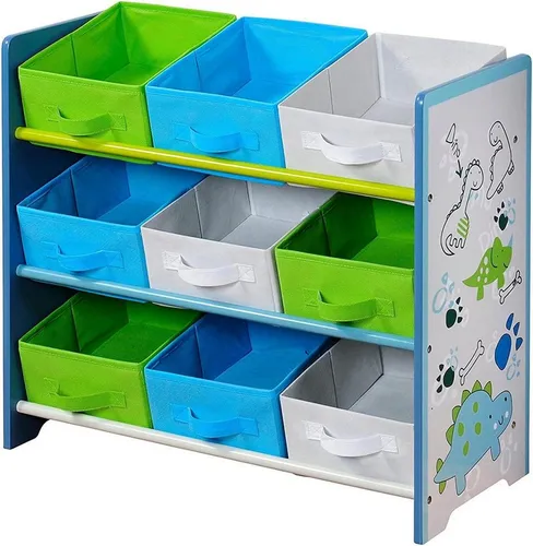 KESPER® Regal Aufbewahrungsregal, Holz, Blau - Praktisches Aufbewahrungsregal für das Kinderzimmer, aus hochwertigem Holz und in fröhlichem Blau, ideal zur Aufbewahrung von Spielzeug und Büchern.