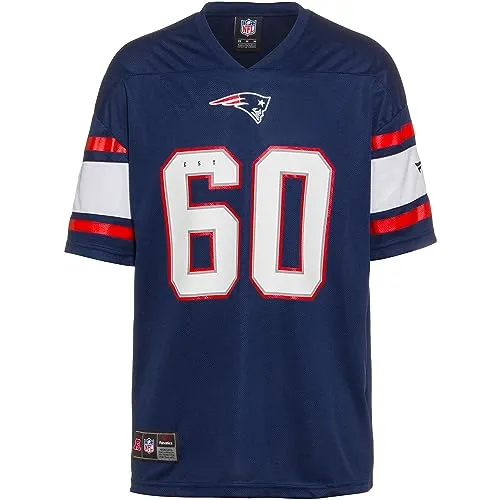 Fanatics Herren American Football Trikot New England Patriots Navy M - Herren-Trikots für Sport-Fans, stylisches Jersey im Established Date Style für treue Patriots-Anhänger.