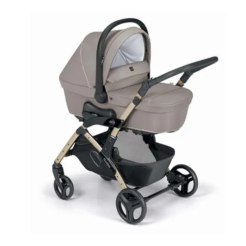 Kinderwagen Fluido Easy Kombi 2in1 - Stilvoll & Funktional | Inkl. Babyschale - Kombikinderwagen 2in1 mit umkehrbarem Sitz und 3-fach verstellbarer Rückenlehne. Ideal für urbane Eltern, bietet höchsten Komfort und Sicherheit für Kinder bis 22 kg.