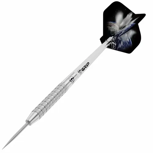 BULLS Dartpfeil Meteor MT6 Steel Dart - Dartpfeile aus 80% Tungsten für Einsteiger, mit geradem Barrel und Knurled Grip. Kommt im praktischen BULL'S Cone Case und ist ideal für präzises Zielen.