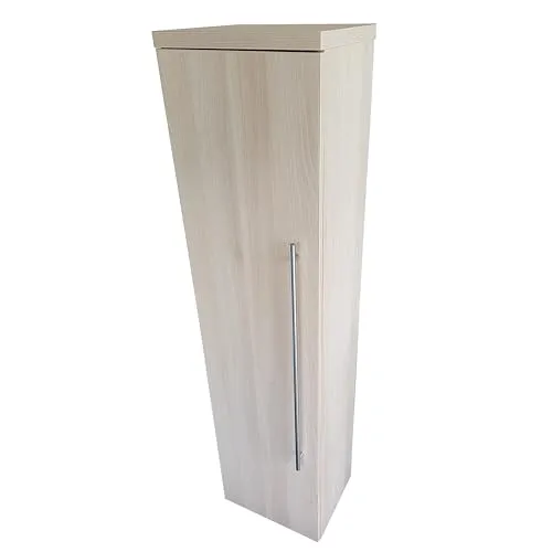 paplinskimoebel Hoch Badezimmerschrank Schmal 35,0 x 27,2 x 140,2 cm | Holzfarbe Bad Schrank Stehend |Badschrank Hochschrank Badezimmer Matt | Schmaler Bathroom Cabinet