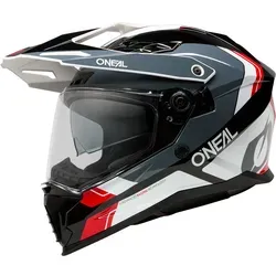 Oneal D-SRS NOMAD Enduro Helm XL schwarz-weiss-rot - Hochwertiger Enduro Helm mit optimierter Luftzirkulation und sicherer Passform. Ideal für Männer, die Wert auf Komfort und Schutz legen.