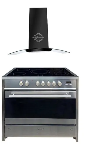 Gurari GCH E 912 X Elektro Standherd+Dunstabzugshaube 90 cm
