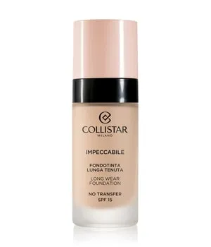 Collistar Impeccabile Long Wear Foundation 2N Beige 30 ml - Make-up für Damen mit SPF 15, bietet langanhaltende Deckkraft für einen makellosen Teint und deckt Hautmakel zuverlässig ab.