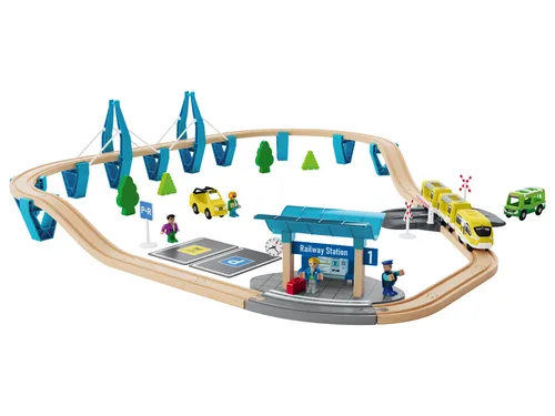 Playtive Holz Eisenbahnset (Passagier Zug)