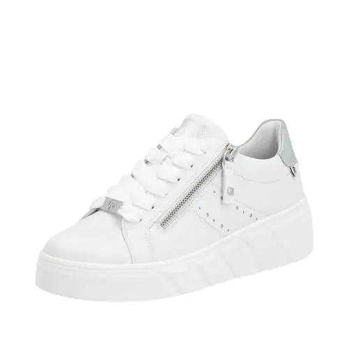 Rieker Rock/Lorica/Alabama Damenschuhe Schnürschuhe Weiß Freizeit, Schuhgröße:41 EU