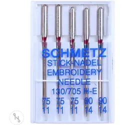 Schmetz Stick-Nadeln 5er Packung Stärke 75-90
