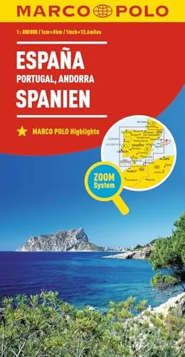 MARCO POLO Länderkarte Spanien, Portugal 1:800.000: Andorra