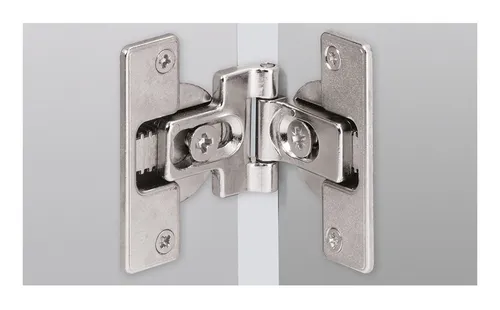 Hettich Mittelscharnier mit einstellbarem Drehpunkt - 46787 - Hettich Möbelbeschläge, ideal für präzise Türmontage dank einstellbarem, versetztem Drehpunkt für optimale Funktionalität.