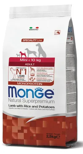 Monge Dog Adult Mini Lamb 800 Gr