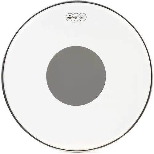 Ludwig Ambassador Clear Silver Dot 16