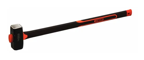 KS Tools Vorschlaghammer mit Fiberglasstiel, 4000g - Hämmer, extrem robust und ideal für schwere Arbeiten im Bau- und Renovierungsbereich.