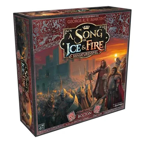 CMON A Song of Ice & Fire – Bolton Starterset - Gesellschaftsspiel für 2 Spieler ab 14 Jahren, strategisches Expertenspiel mit Miniaturen und Regelbuch für epische Schlachten um den Eisernen Thron.
