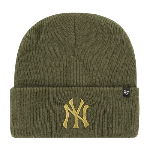 HAYMAKER Metallic NY Yankees Wintermütze - Oliv - Hüte & Mützen, stylische Wollmütze für Unisex Erwachsene, perfekt für die kalte Jahreszeit und sportliche Anlässe.