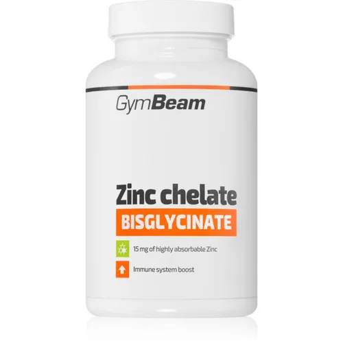 GymBeam Zinc Chelate Bisglycinate Kapseln zur Unterstützung des Immunsystems, schöner Haut und Nägel 90 KAP
